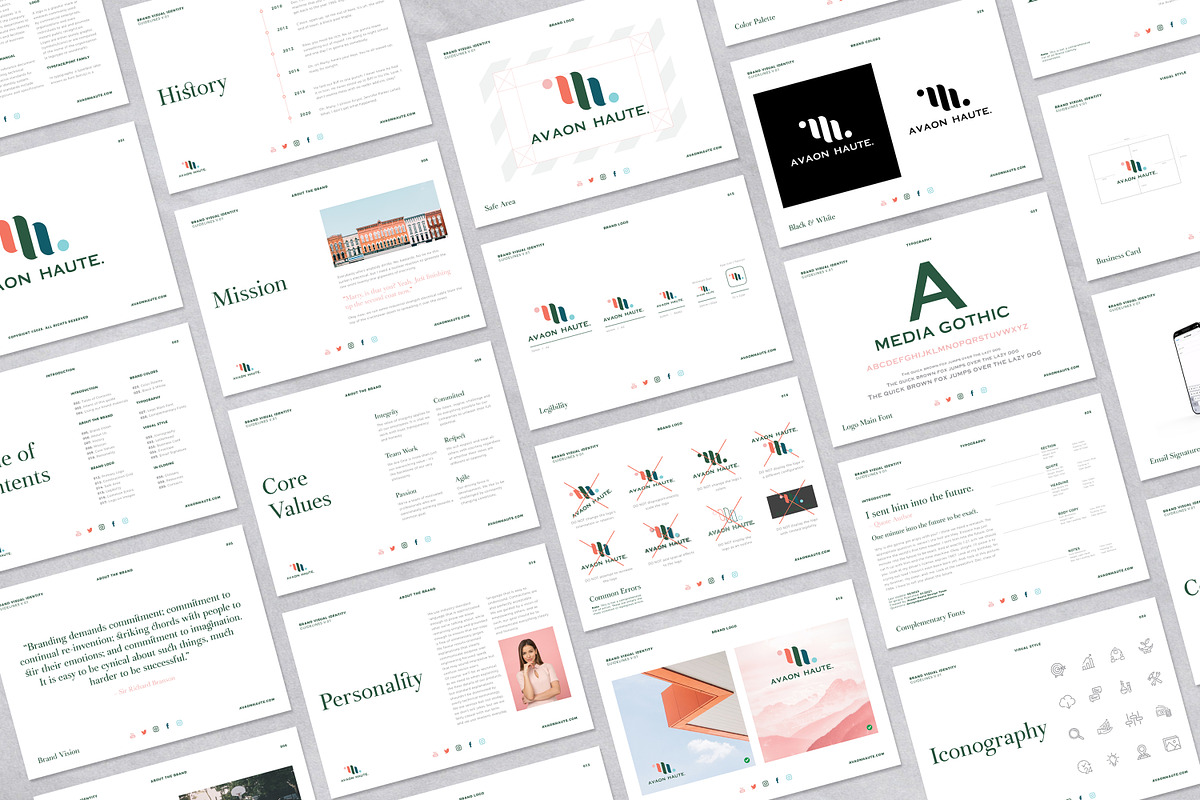 Brand Visual Identity Guidelines, a Brochure Template by Andre28 (Photo 9 of 9)