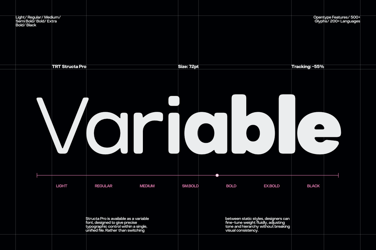 TRT Structa Pro Rounded Modern Sans, a Sans Serif Font by truetype (Photo 4 of 15)