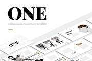 ONE Modern PowerPoint Template, a Presentation Template by HiSlide.io (Thumbnail 1 of 8)