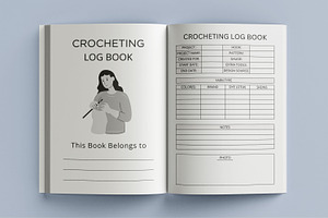 Crocheting Log Book Canva Template