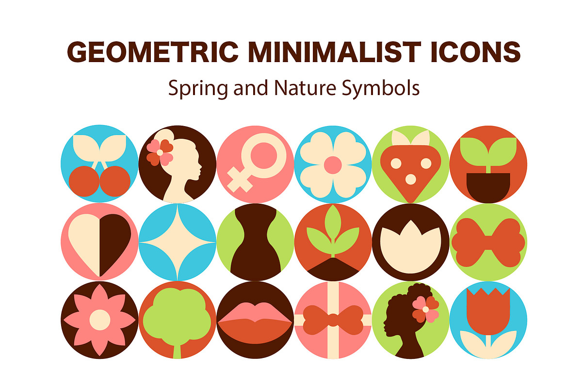 Mosaic Feminine Design Set, a Decorative Illustration by Lettering_Logo (Photo 7 of 8)