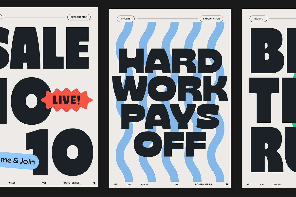 Facers, a Sans Serif Font by Adam Fathony (Photo 17 of 18)