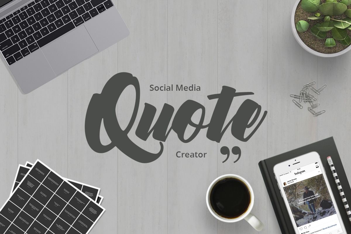 Social Media Quote Creator, a Social Media Template by Web Donut (Photo 1 of 10)