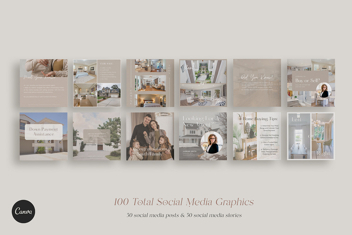 Real Estate Social Media Templates, a Social Media Template by Gebers Marketing & Design (Photo 4 of 8)