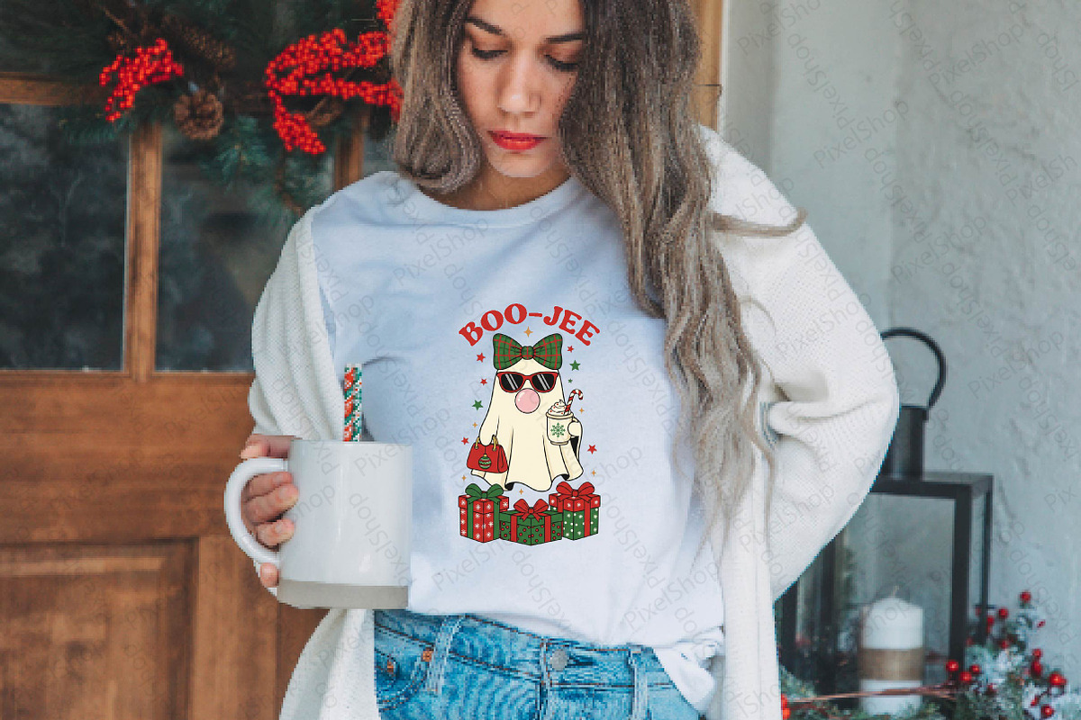 Boojee Christmas Fashion Ghost, an Illustration by DreamPrint404 (Photo 2 of 7)