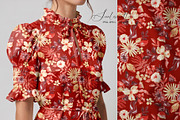 Watercolor Autumn Floral Pattern, a Pattern Graphic by SirenaArt (Thumbnail 11 of 12)