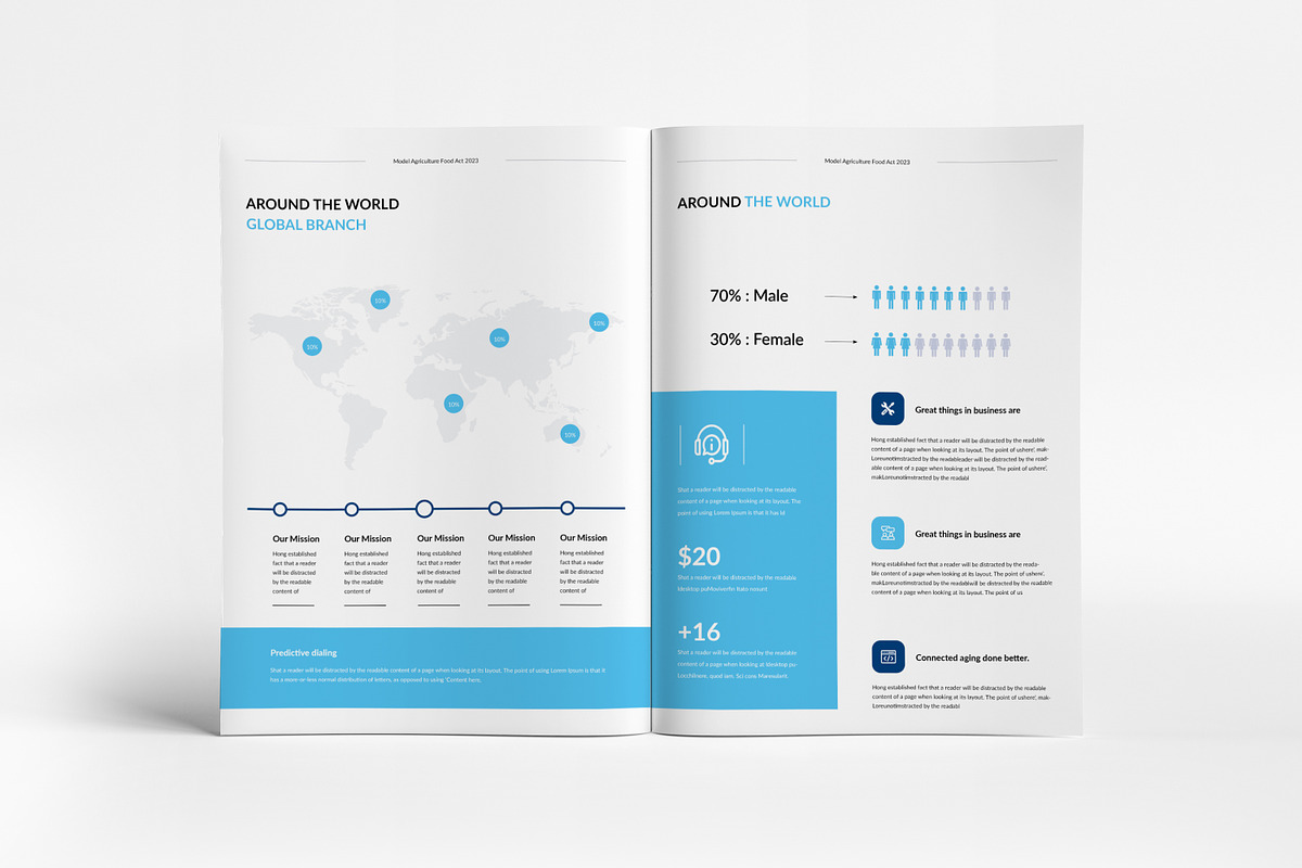 Annual Report Template | Canva, a Brochure Template by PixWork (Photo 9 of 9)