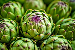 fresh organic artichokes, a Photo by rarrarorro