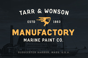 Paint Factory Vintage Letter Font