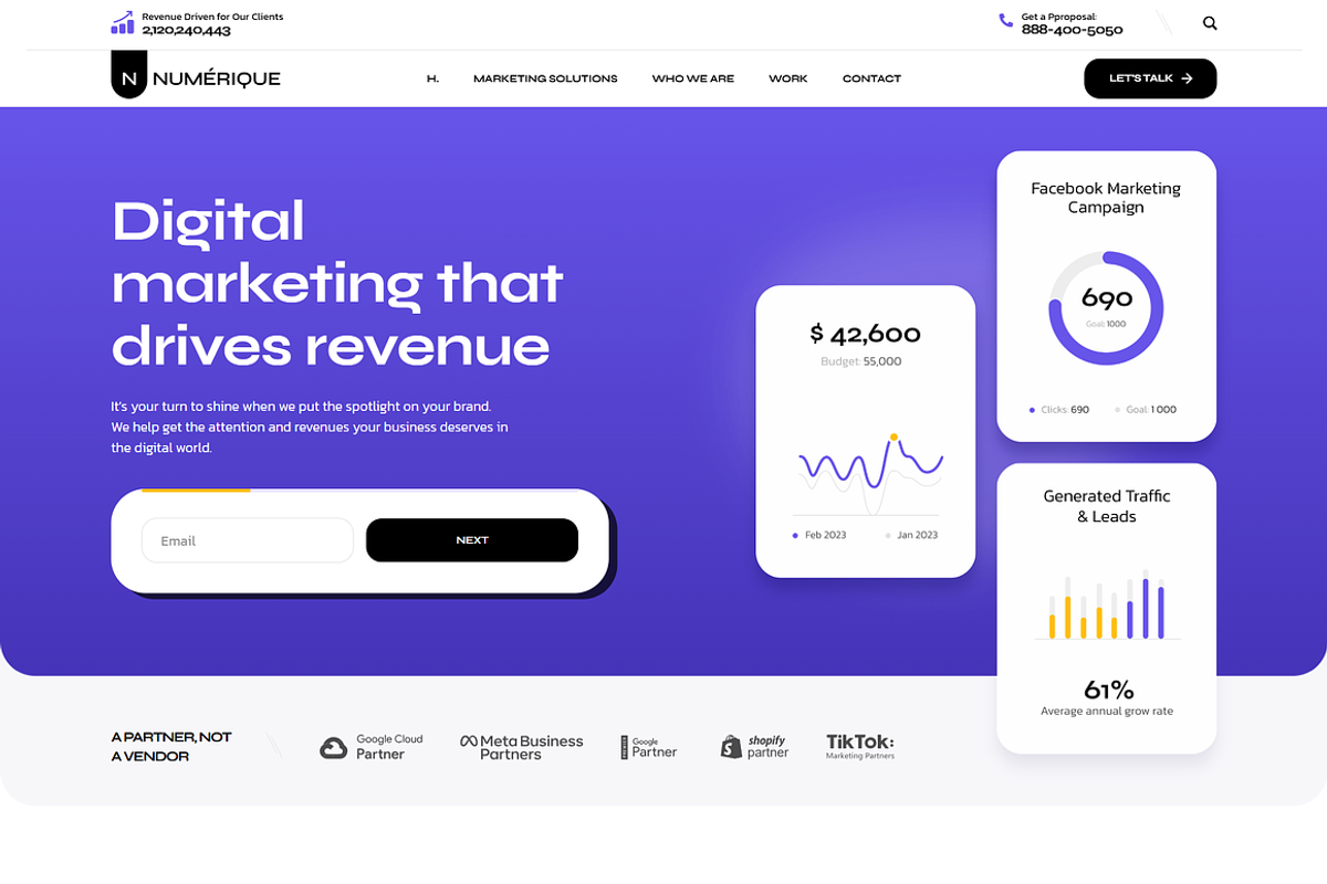 SEO Digital Marketing WordPress Them, a WordPress Template by Elite Templates (Photo 2 of 10)