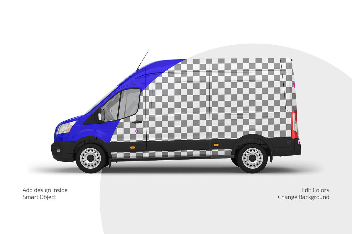 Cargo Van Mockup Set, an Advertising Mockup by Country4k (Photo 2 of 4)