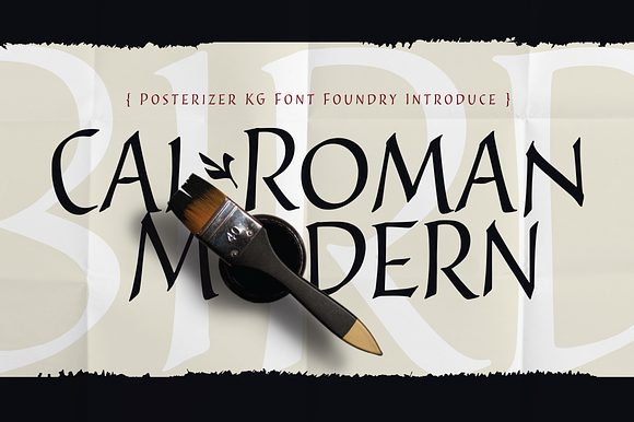 Cal Roman Modern font preview 8