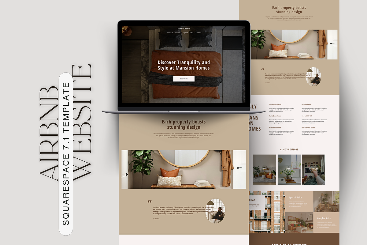 Airbnb Website Squarespace Template, a Squarespace Template by Story Native (Photo 1 of 10)