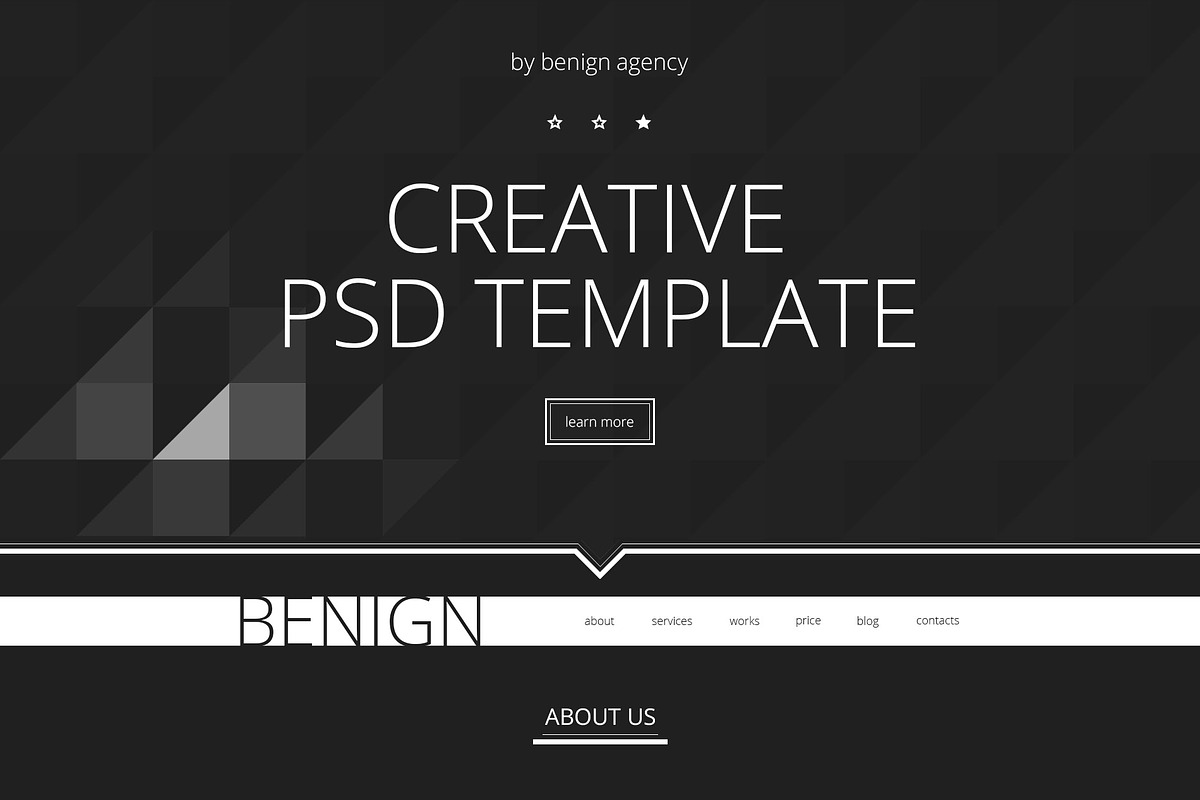 Benign - Agency PSD template, a Landing Page Template by Ilya Pavlov (Photo 3 of 5)