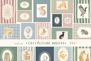 Animals Nursery Wall Art Prints, a Background Graphic by whiteheartdesign (Thumbnail 1 of 17)