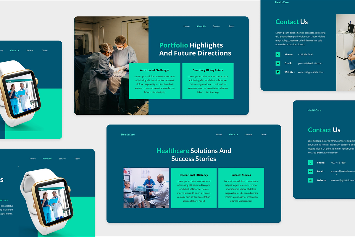 Medical & Healthcare PowerPoint, a Presentation Template by Annora Studio (Photo 3 of 5)