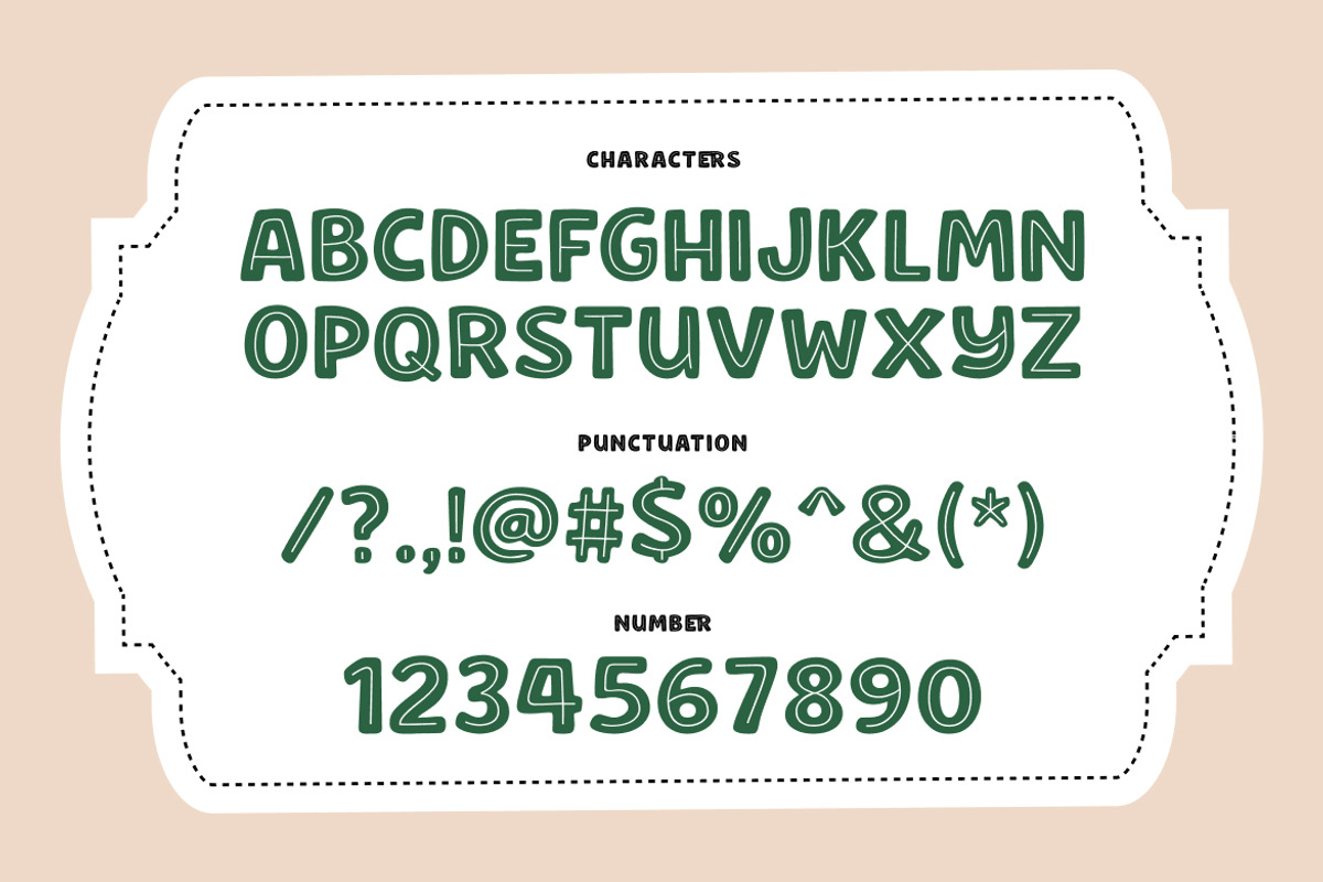 Merry Harmony Christmas Bold Font, a Sans Serif Font by Rasio Studio (Photo 2 of 7)
