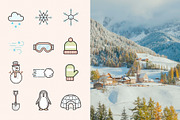 Snow and Winter Filled Icons, an Icon by Sargatal (Thumbnail 2 of 4)