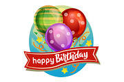 7 happy birthday label template, a Graphic by Propylparaben (Thumbnail 2 of 7)