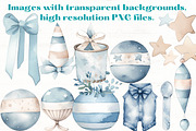 Baby Boy Blue Boho nursery clipart, a Person Illustration by Mermaids Cove (Thumbnail 3 of 10)