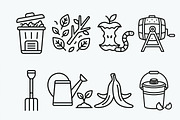 Sustainable Packaging Icon Set, an Outline Icon by adenpinkstore (Thumbnail 8 of 11)