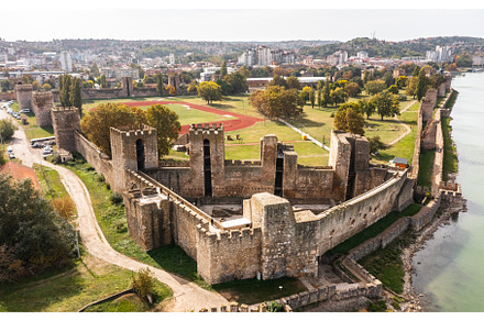 Aerial view of Smederevo Fortress