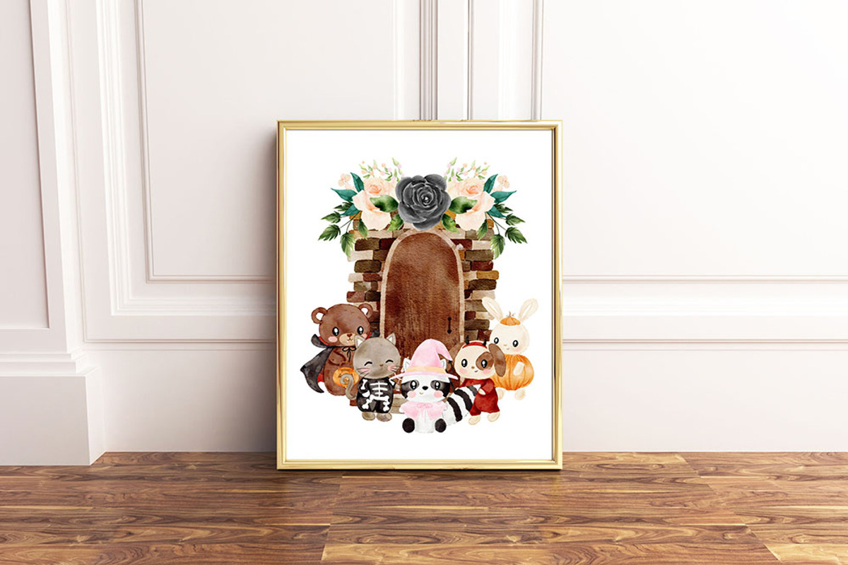 Trick or treat halloween clipart, an Animal Illustration by heyiamalice (Photo 13 of 13)