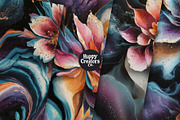 Cosmic Flowers Digital Paper Pack #1, a Pattern Graphic by Happy Creators Co. (Thumbnail 3 of 7)