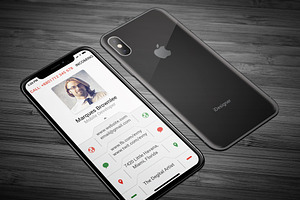iPhone X Business Card