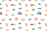 Paper books seamless patterns set, a Pattern Graphic by Good Studio (Thumbnail 5 of 9)