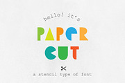 Paper Cut, a Symbol Font by JaninaA (Thumbnail 1 of 5)