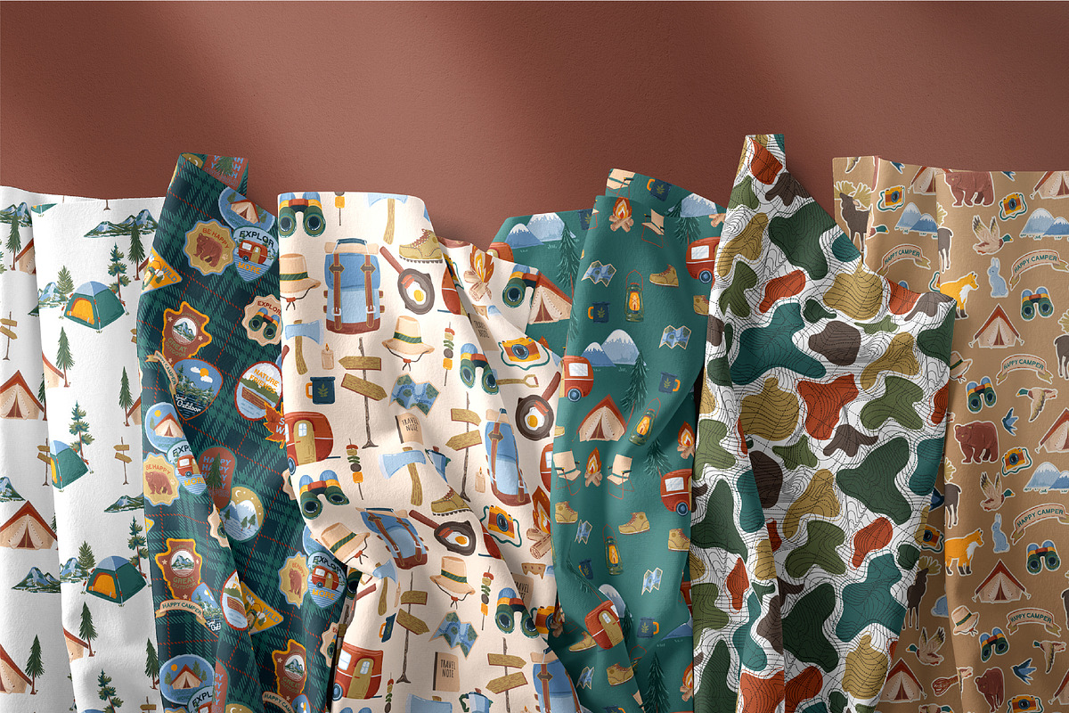 HAPPY CAMPER, a Pattern Graphic by MSNTY STUDIOX (Photo 8 of 28)