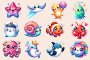 Kawaii Sea Animals Clipart, Stickers, an Icon by Dream Creation (Thumbnail 3 of 5)