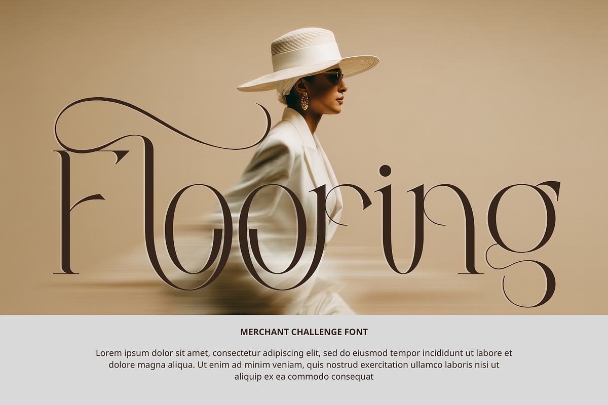 Merchant Challenge Font, a Serif Font by 177Studio (Photo 3 of 8)