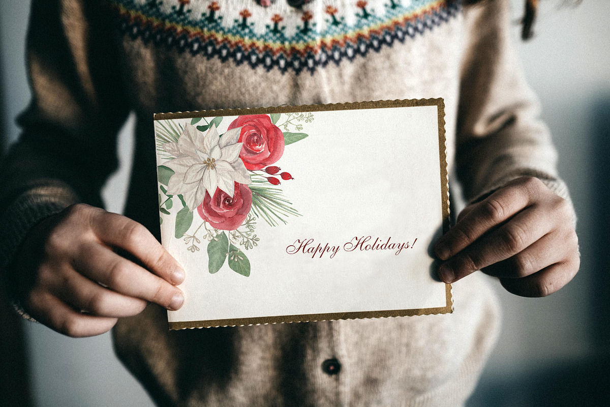 Scandinavian Winter Christmas Floral, a Decorative Illustration by Catch the Dream Art (Photo 13 of 17)
