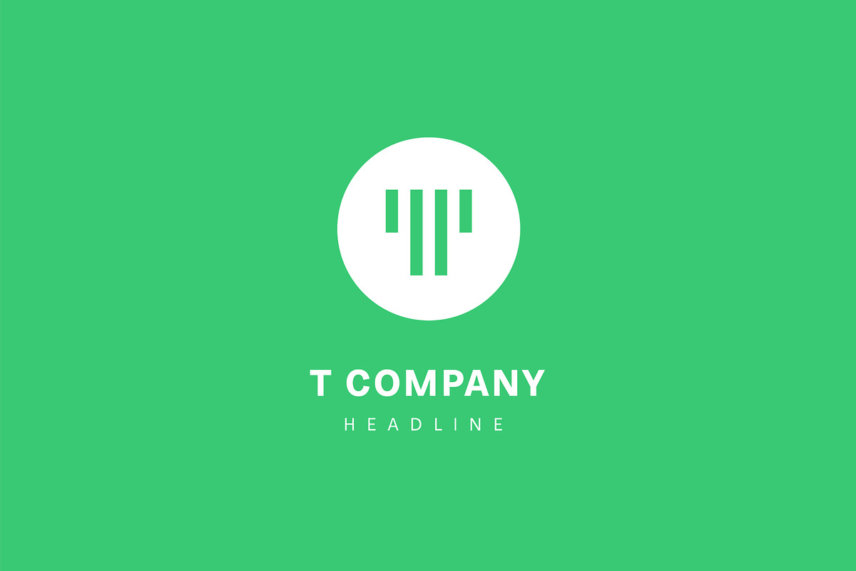 T company logo template., a Branding & Logo Template by Anton Akhmatov