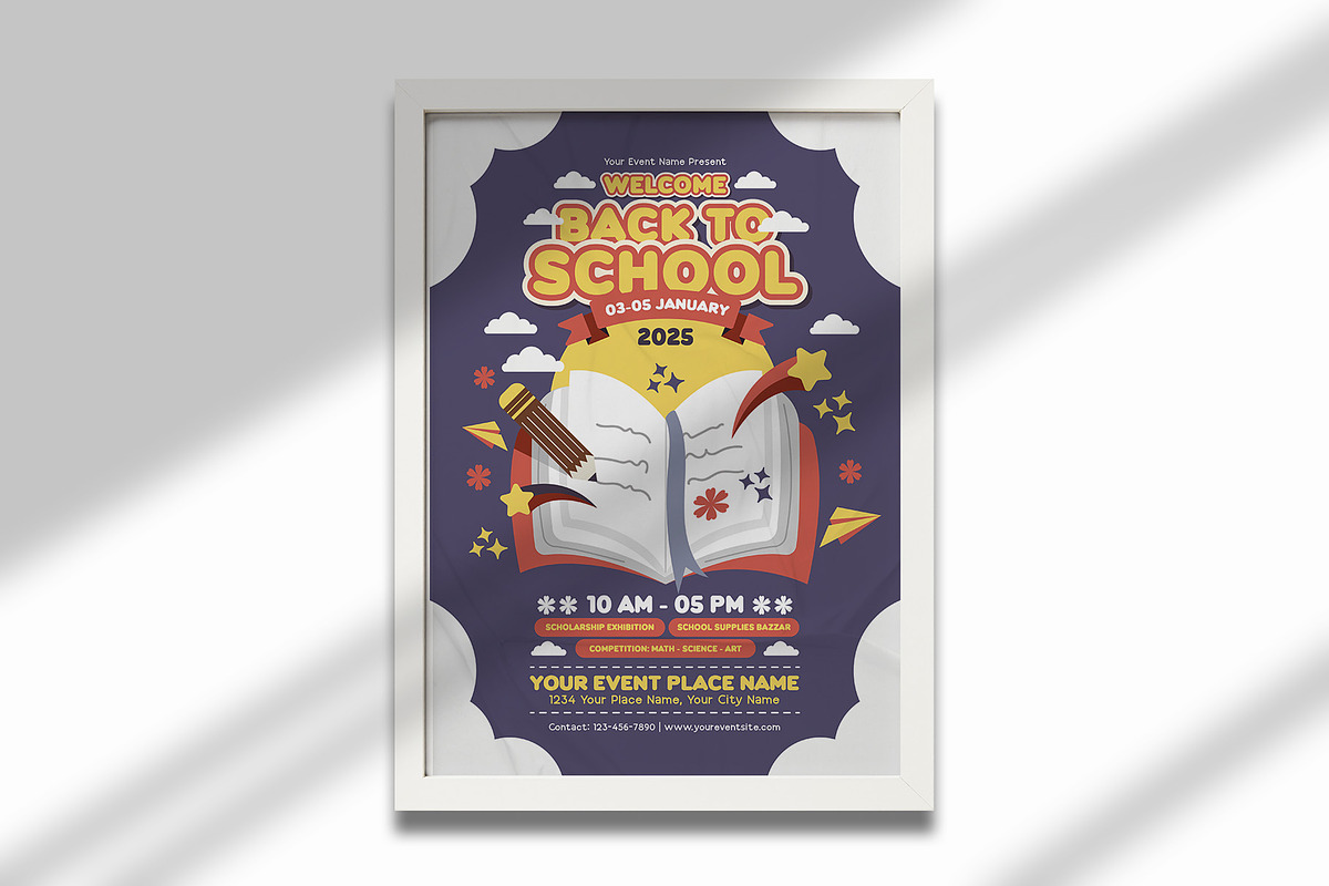 Welcome Back to School Flyer, a Flyer Template by Huge Dream Studio (Photo 5 of 5)