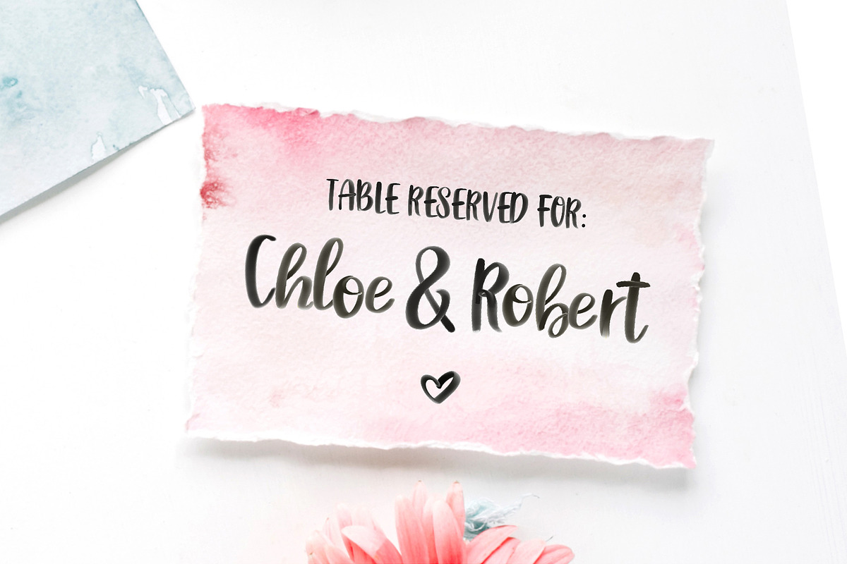 Olesa Watercolor OpenType SVG Font preview 4