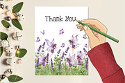 Watercolor Magical Garden Purple Png, an Illustration by Creative Art (Thumbnail 3 of 7)