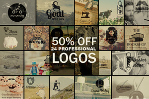 50% OFF: 24 Professional Logos