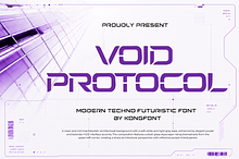 Void Protocol - Modern Display Font