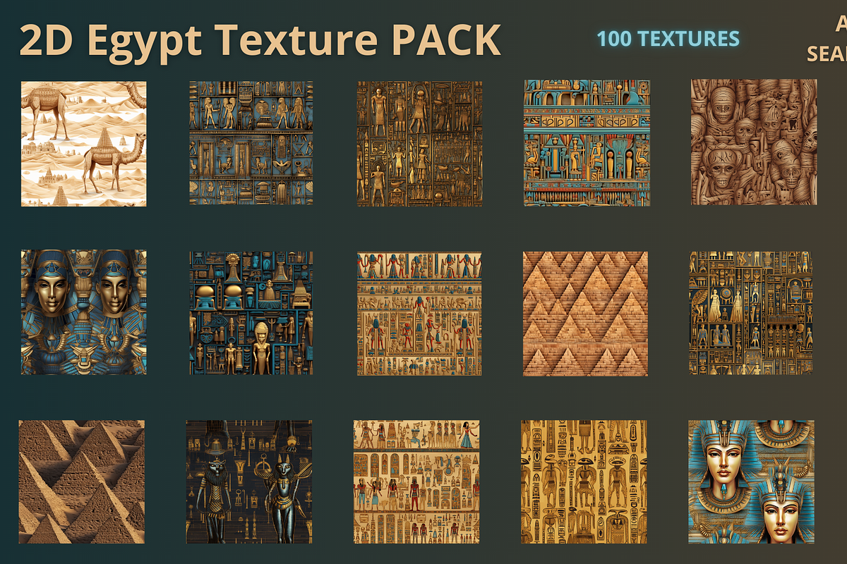 Egyptian texture: Seamless & Tileabl, a Texture Graphic by TwoBitsCompany (Photo 1 of 8)