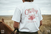 White T-shirt mockup western style, a Shirt Mockup by The Blue Bird (Thumbnail 6 of 8)