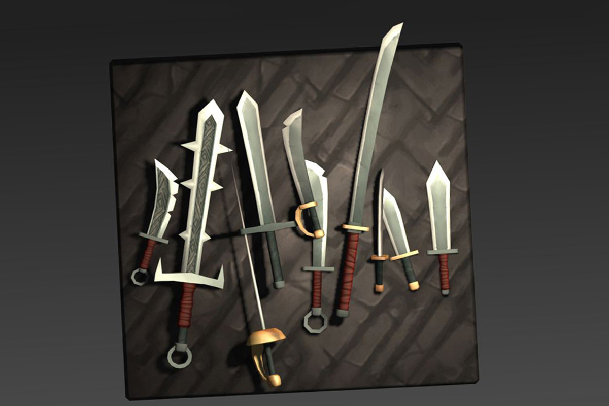 Simple Swords, an Object 3D Model by FasterBoom (Photo 1 of 2)