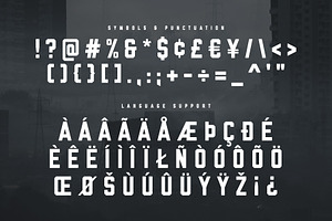 Grit - Industrial Font