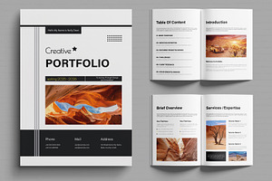 Creative Portfolio Layout, a Brochure Template by MightyDesign