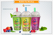 Bubble Tea Mockup, a Cups & Container Mockup by Plus Media (Thumbnail 2 of 5)
