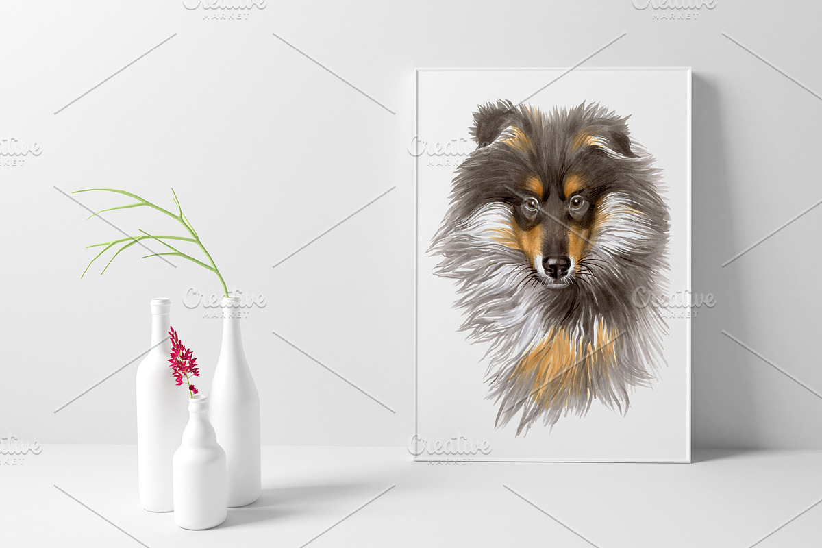 Dogs and Cats portraits, an Object Graphic by ViktoriArt (Photo 3 of 8)