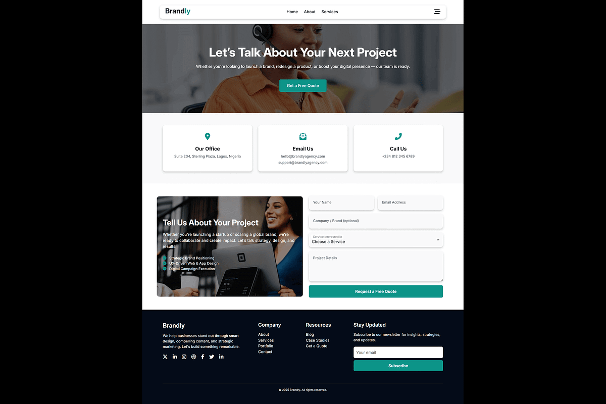 Brandly – Digital Marketing Template, a Templates & Theme by EmmanuelNdeche (Photo 9 of 12)
