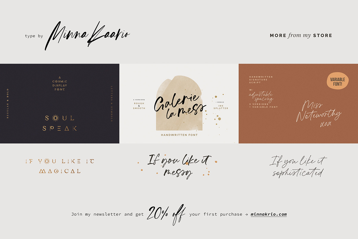 Nymphi | soft detailed sans + italic, a Sans Serif Font by Minna Kaario (Photo 13 of 13)